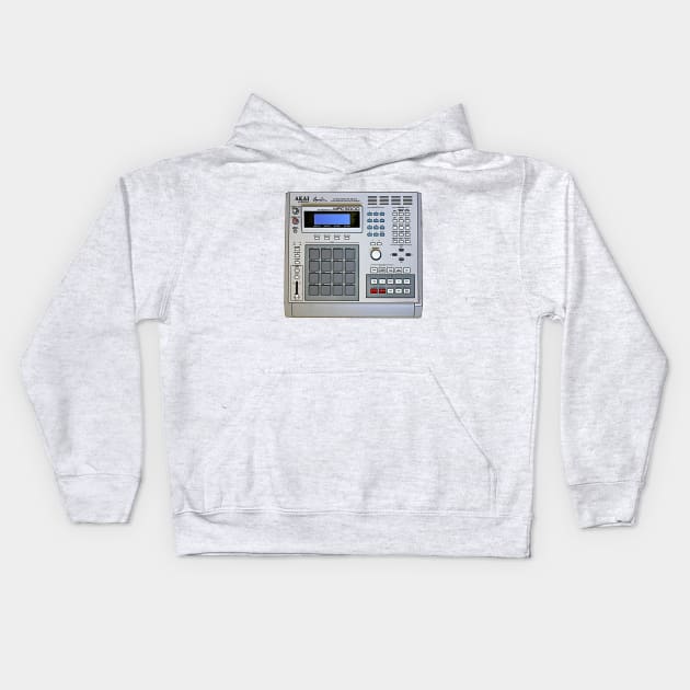 MPC 3000 Beat-Maker Tribute Design Kids Hoodie by DankFutura